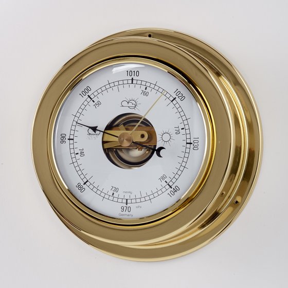 Analoges Messing-Barometer 