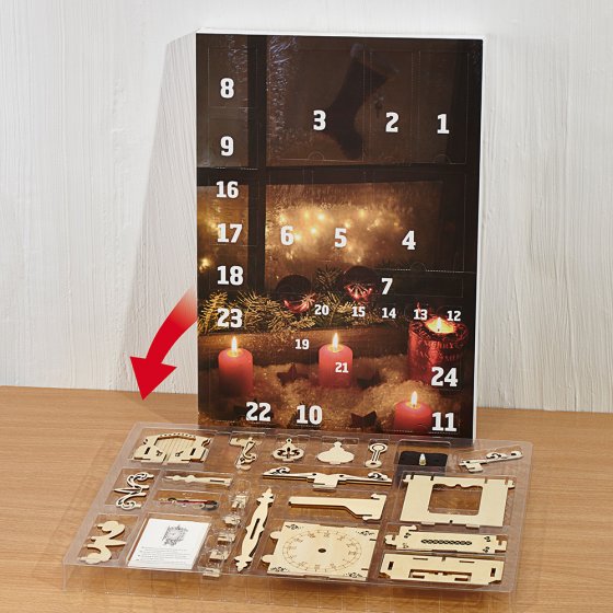 Calendrier de l'Avent - horloge de table 