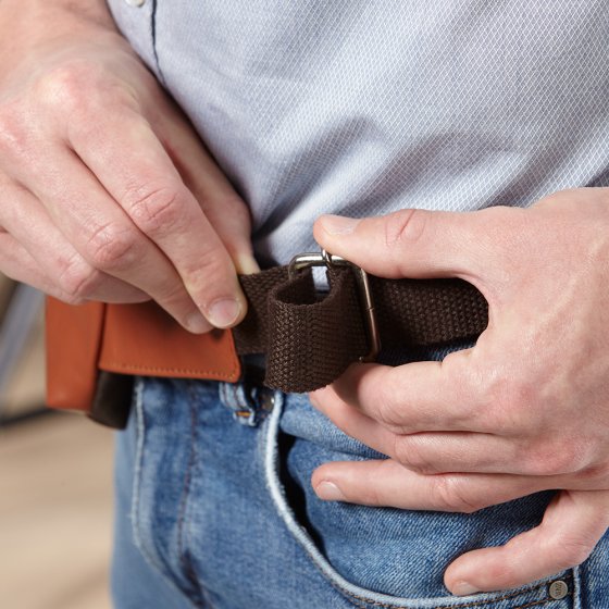 Leder-Bauchtasche