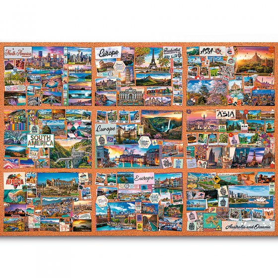 Puzzle 13.500 pièces « Voyage autour du monde » 