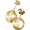 Ohrringe Goldene Perlen - 3