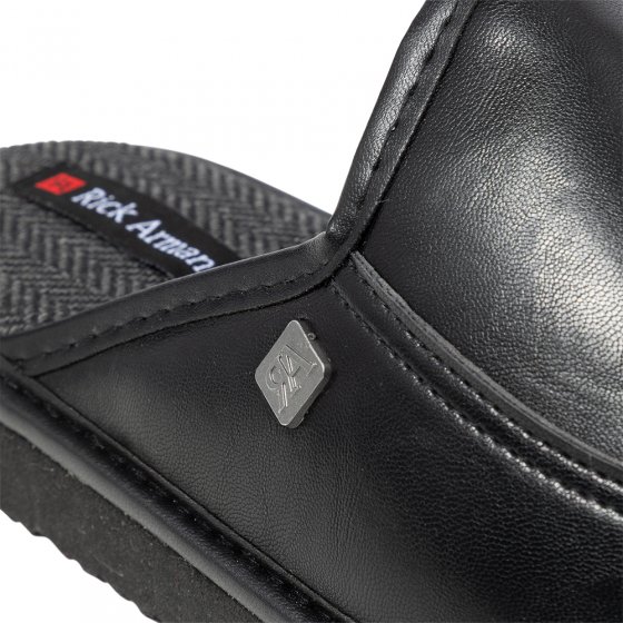 Veganer Hausschuh 46 | Schwarz