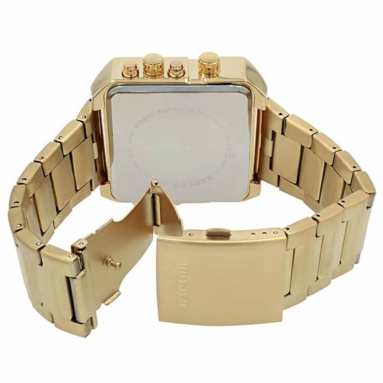 Analog-Digital-Uhr Gold
