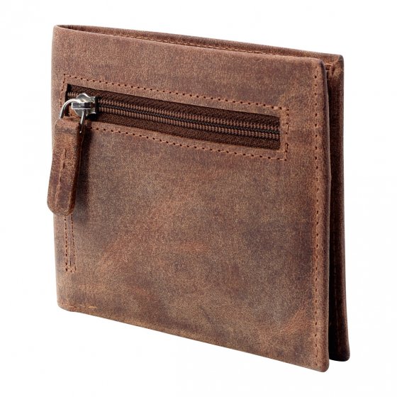 Porte-monnaie ultra mince en cuir antique 