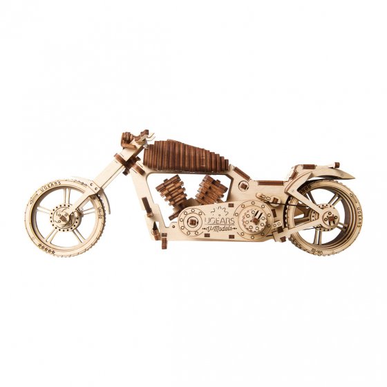 Modèle réduit en bois  "moto" 