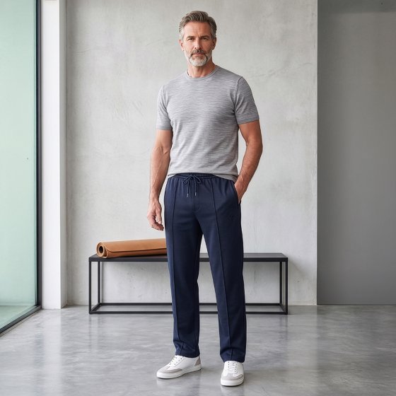 Pantalon de loisir passepoilé 
