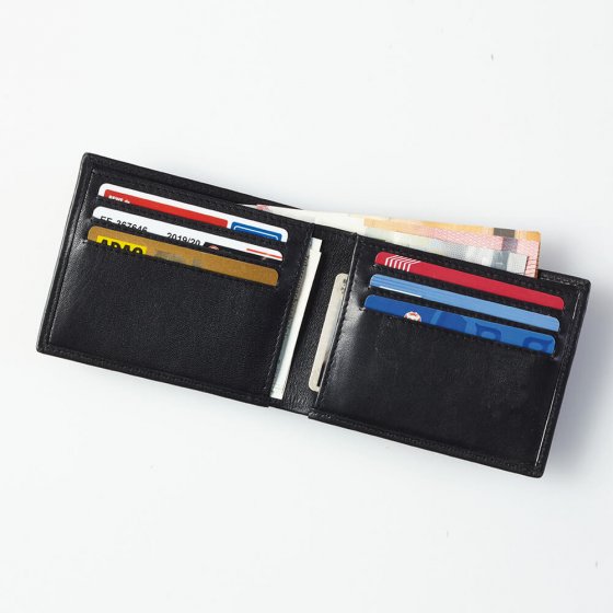 Porte-monnaie cuir  "flat wallet" 