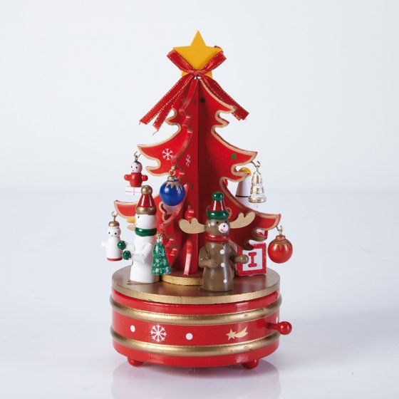 Spieluhr Weihnachtsbaum Grün