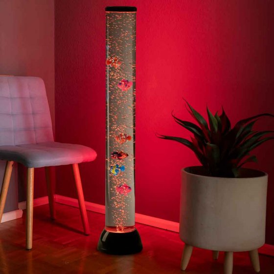 LED-Wassersäule mit Fischen 
