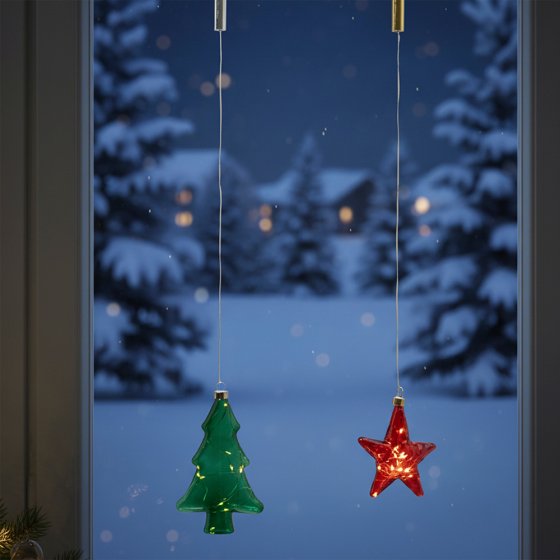 Étoile en verre à LED