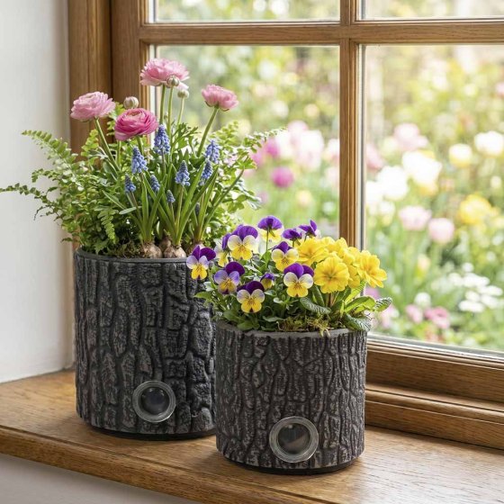 Pots de fleurs à arrosage automatique 