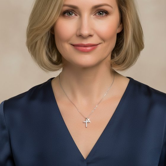 Collier avec croix 