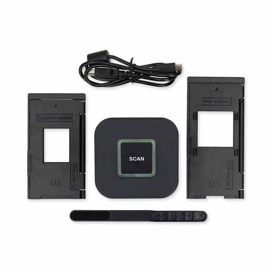 Scanner à insertion unique pour diapositives et négatifs 