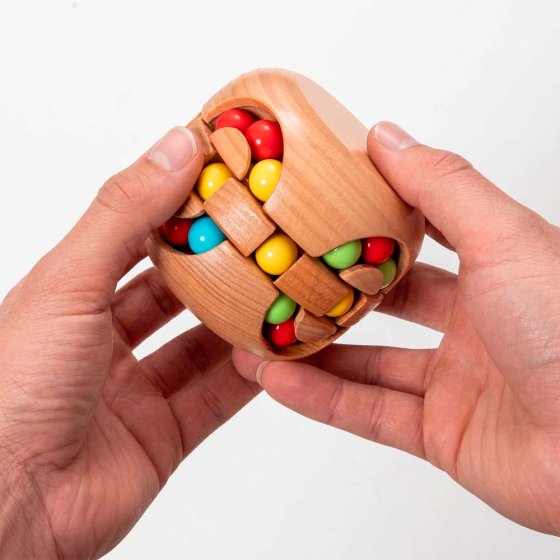 Cube à casse-tête en bois 