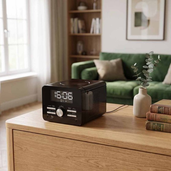 Kompakter CD-Player mit FM-Radio 