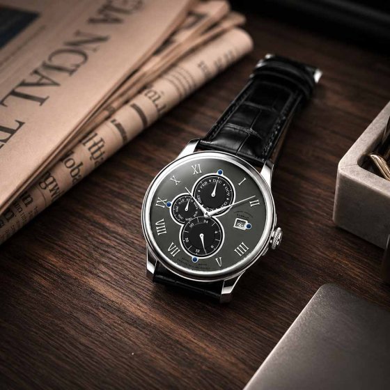 Luxus Herrenuhr mit Lederband 