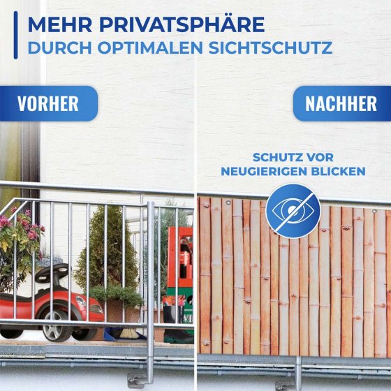 Maximex Balkon-Sichtschutz Bambus 