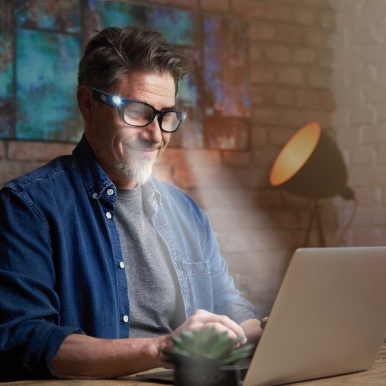 Lunettes Autofocus avec éclairage 