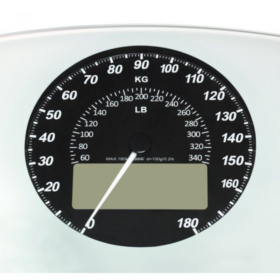 Personenwaage in Tachometer-Optik 