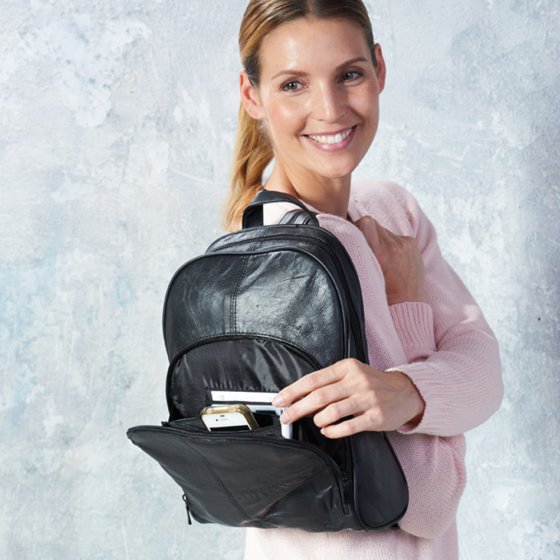 City-Lederrucksack 