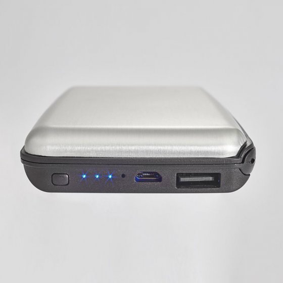 RFID-Kartenetui mit Powerbank 