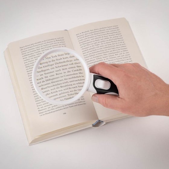 Handlupenset mit Licht