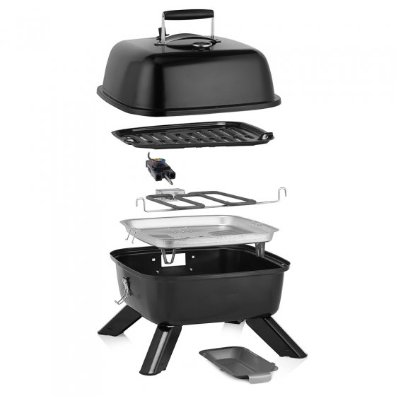 Barbecue hybride portable 