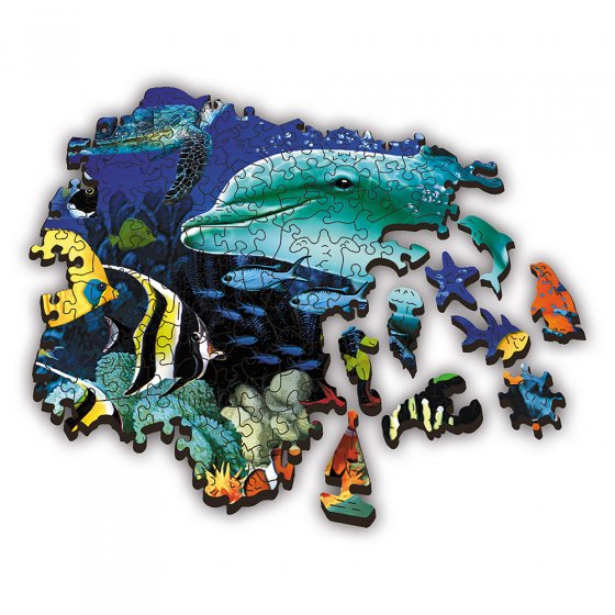 Puzzle en bois « les animaux de la mer » 