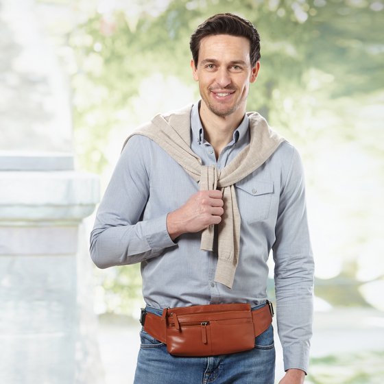 Leder-Bauchtasche