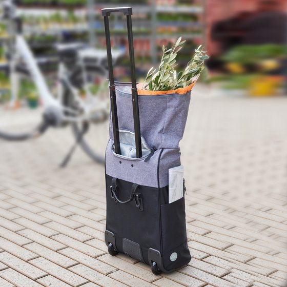 2in1 Fahrrad-Packtasche + Trolley 