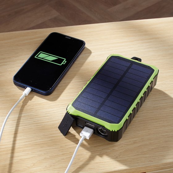 Chargeur à manivelle et solaire 