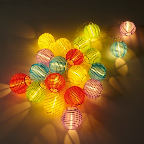 Guirlande lumineuse d'été 20 lampions 