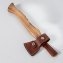 Handaxt mit Leder-Etui - 4