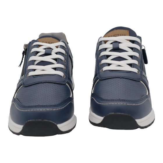 Schnürschuh mit Reißverschluss 46 | Blau