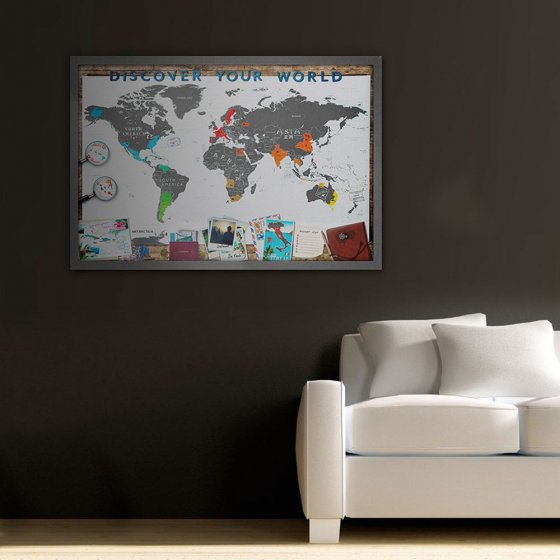 Rubbel-Weltkarte 