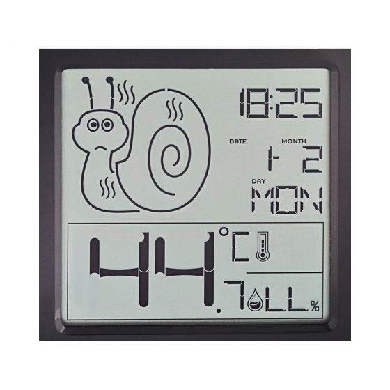Thermo-/Hygrometer-Uhr „Komfort" 