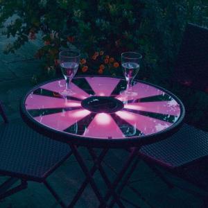 Solar-LED-Tisch mit 2 Stühlen 