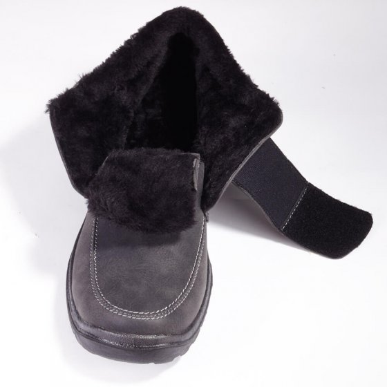 Klettstiefel mit Warmfutter 41 | Dunkelgrau