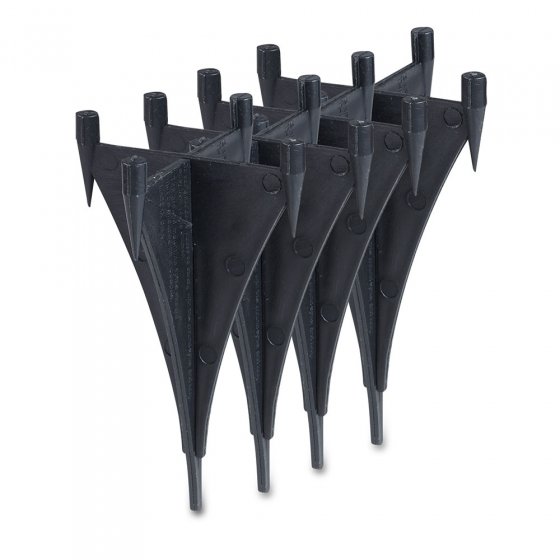 Lampes de sol en inox Lot de 4