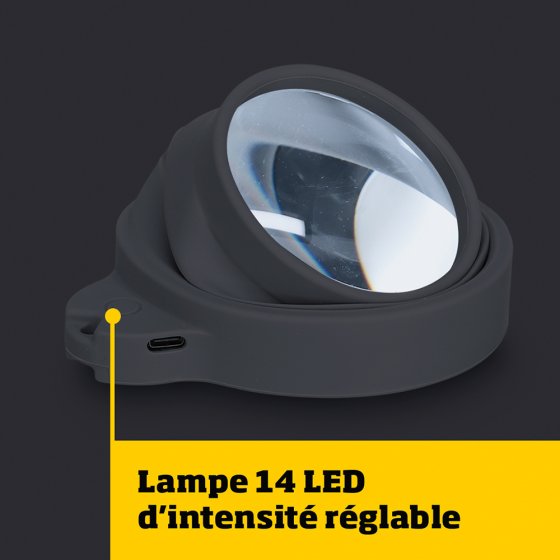 LED-Lupe mit optischem Glas 