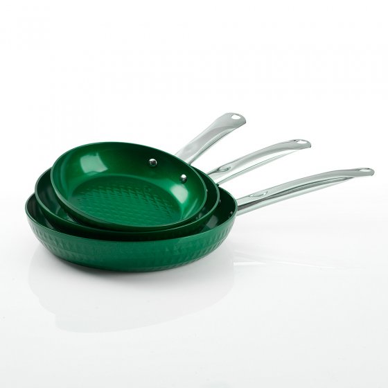 Hochrand-Pfannen-Set „Ceraflon Smaragd”