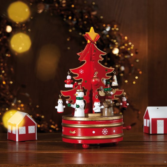 Spieluhr Weihnachtsbaum Grün