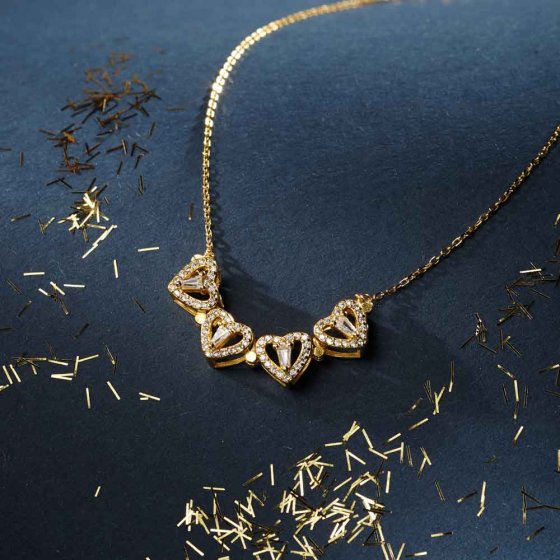 Herzblatt-Collier 