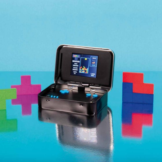 Tetris-Spielekonsole in der Dose Tetris-Spielekonsole in der Dose
