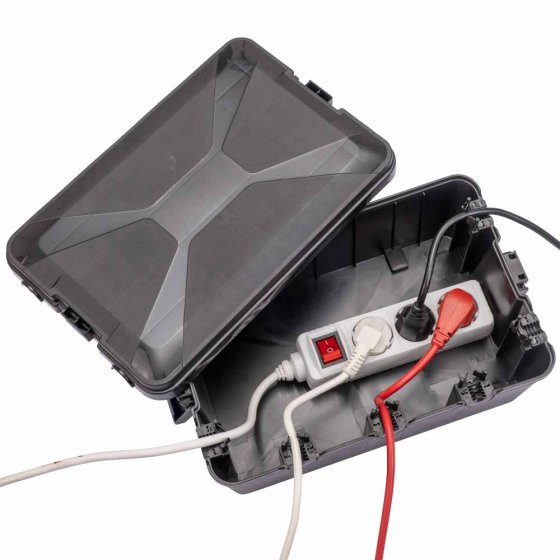 Kabelverlängerungsschutzbox für den Außenbereich 