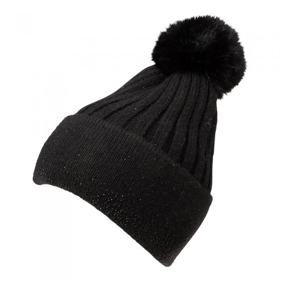 Strickmütze mit Glitzer