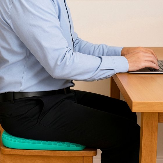 Sitzkissen mit Wabenstruktur