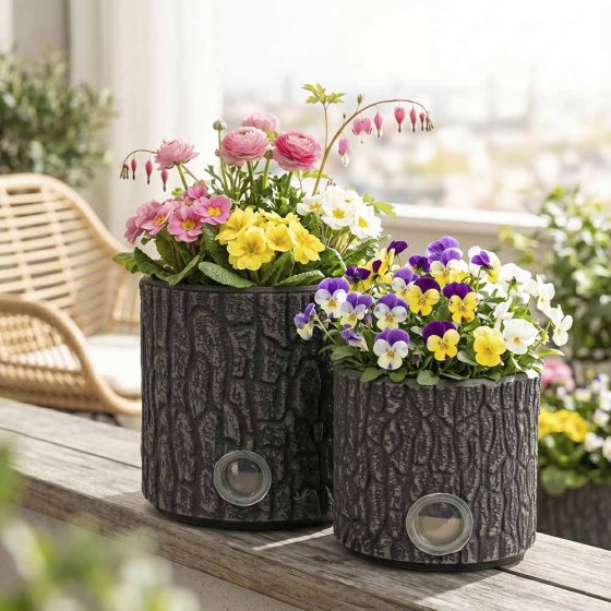 Pots de fleurs à arrosage automatique 