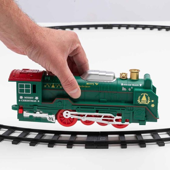 Elektronischer Weihnachtsexpress mit Rauch 