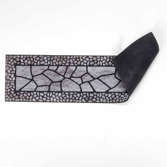 Lot de 2 tapis de protection pour les pieds - Gris pierre  